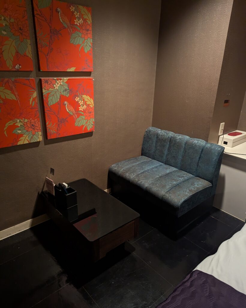 HOTEL LaPia 305号室のソファスペース